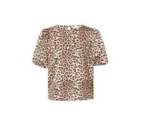 VILA Chemisier 'VIEllette' beige / marron / noir, Taille XS