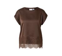 VILA Chemisier 'VIELLETTE' brun foncé, Taille XL