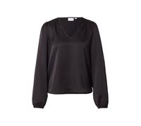 Vila Ellette Smock Satin Top Long Sleeve Blouse Noir 36 Femme