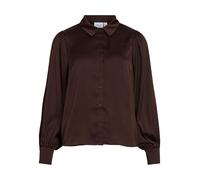VILA Chemisier 'VIEnna Ravenna' brun foncé, Taille XXL