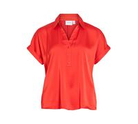 VILA Chemisier 'VIEnna Ravenna' rouge orangé, Taille XS