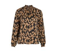 VILA Chemisier 'VISofie' marron / noir, Taille S
