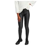 VILA Clothes Vicommit RW New Coated-Noos, Pantalon Femme, Noir (Black), 42 (Taille Fabricant: X-Large)