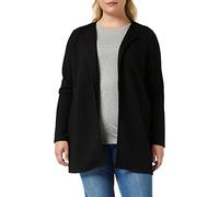 VILA Clothes Vinaja New Long Jacket-Noos, Veston Femme, Noir (Black Black), 36 (Taille Fabricant: Small)