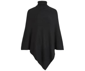 VILA Clothes Viril Rollneck Knit Poncho - Noos, Femme, Noir (Black), Taille Unique