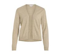 VILA CLOTHES Viril Short L/S Tricot Cardigan Noos, Mélange Naturel, XS Femme