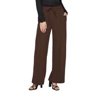 Vila Clua Wide Leg High Waist Pants Blanc L Femme