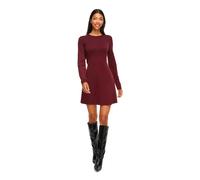 Vila Comfy A-line O-neck Knit Long Sleeve Short Dress Rouge XS Femme
