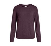 VILA Femme Viril O-Neck L/S Knit Top - Noos Pull-Over, Aubergine, L