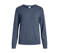 VILA Femme Viril O-Neck L/S Knit Top - Noos Pull-Over, Bleu Foncé, M