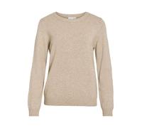 Vila Pull-over Ril Femme col rond manches longues Beige Taille L
