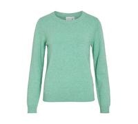 VILA Femme Viril O-Neck L/S Knit Top - Noos Pull-Over, Vert Hiver, L