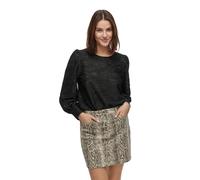 Vila Fina O-neck Top Long Sleeve Blouse Noir S Femme