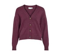 VILA Gilet tricoté femme avec boutons et col en V design décontracté