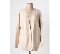 vila gilets femme de couleur beige 40