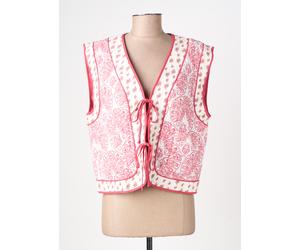 vila gilets femme de couleur rose 38