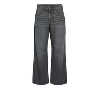 Vila Grey Vipalma RW Wide Gris Pal250-Noos, Jean Noir, 36W / 32L Femmes