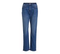 Vila Viagnes Jo MBD Hw Straight Jeans/Su-Noos, Denim Bleu médium, 34W x 30L Femme