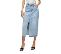 VILA Jupe en jean VIJAF – Mi-longue denim bleu clair Taille 38