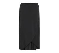 VILA Jupe mi-Longue Taille Haute Black L Black L
