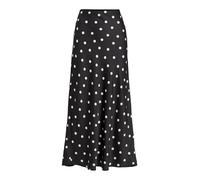Vila Jupe midi pour Femme, Taille Haute, Noir, 42