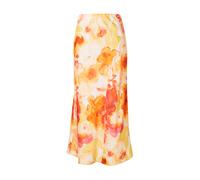 VILA Jupe 'VIKILLA' citron vert / orange / blanc, Taille 40