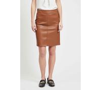 vila jupes femme de couleur marron 40