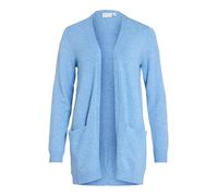 Vila Knit Viril Open L/S Cardigan en Tricot-Noos, Bleu pâle, XS Femme