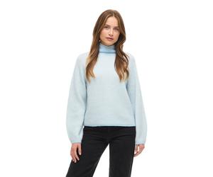 Vila Lory Knit High Neck Sweater Bleu M Femme