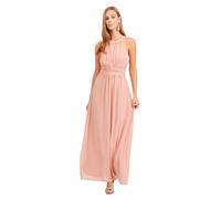 Vila Milina Halter Maxi Sleeveless Long Dress Rose 36 Femme