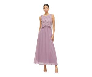 Vila Milina Lace Sleeveless Dress Violet 36 Femme