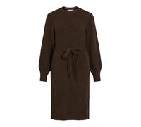 Vila mpe Robe mi-Longue à col Rond L/S, Chocolat, M
