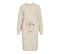 Vila mpe Robe mi-Longue à col Rond L/S, Super Light Natural Melan., M