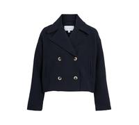 Vila Neck Jacket Vikamina Noos Veste à col en V L/S, Blazer Bleu Marine, Numeric_34 Femmes