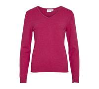 Vila Neck Knit Top Viril Noos Haut tricoté à col en V L/S, Jazzy, M Femme