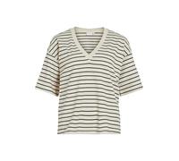 Vila Neck Visinny Col en V S/S Top/PB, Bouleau, XL Femmes