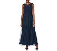 Vila NOS Femme Vilynnea Maxi Dress - Noos Robe de soirée Not Applicable, Bleu (Total Eclipse Total Eclipse), 40 (Taille Fabricant: 38)