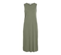 Vila O-Neck Dress Vimodala Noos Robe midi à col Rond S/L, Vert Olive, XS Femmes