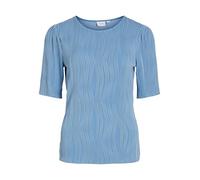 Vila O-Neck Puff Vinira Col Rond Bouffant 2/4 Top/R, Bleu Ciel, L Femmes