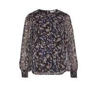 Vila O-Neck Top Vifalia Nema Haut col Rond L/S, Black Beauty, 38 Femmes