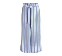 VILA Pantalon 'Rasha' bleu fumé / blanc, Taille 42