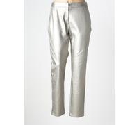 vila pantalons femme de couleur argent 40