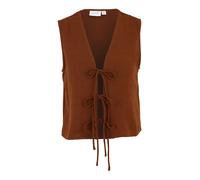 Vila Petite Gilet 'VISKOV' brun foncé, Taille M