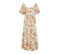 Vila Petite Robe d’été 'VIFLOLA' vert / orange / rose / blanc, Taille 36