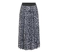 Vila Print Skirt Vinitban Jupe midi imprimée Noos, Gris Glacier, XXL Femmes