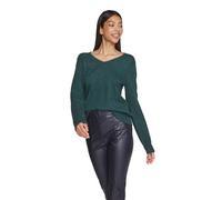Vila Pull Ril col en V Vert Femme 2XL