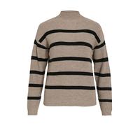 VILA Pull à rayures col montant tricoté Pull basique à manches longues VIRIL NEW