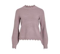 VILA Pull doux col rond femme bord coquille