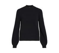 VILA Pull en Maille À col Montant Black S Black S