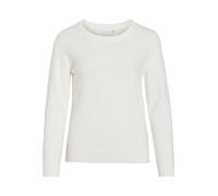 VILA Pull en Maille Col Rond White Alyssum S White Alyssum S
